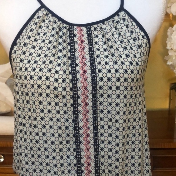 Aqua Women’s Blue and Red Sleeveless Halter Top Bohemian Romper Size Small - Picture 3 of 11